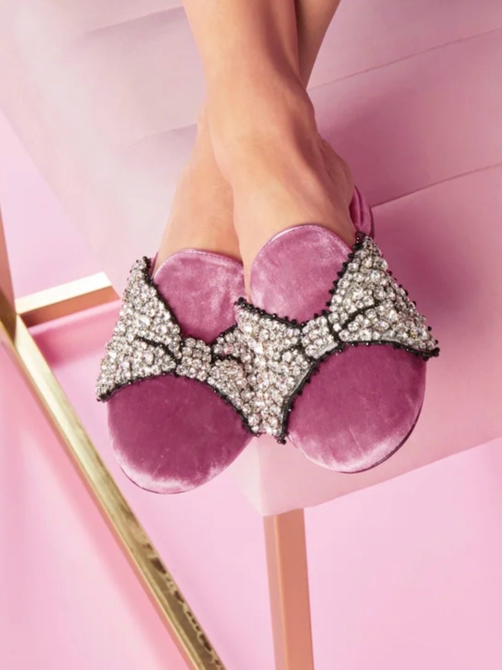 Disney Minnie Mouse slide in mules RARE PINK